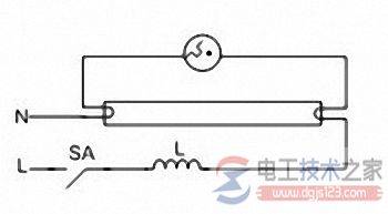 日光灯接线方法_日光灯的接线原理图